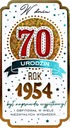 Открытка на 70-летие для родившихся в 1954 году. Подарок на 70-летие PM352