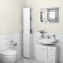 vidaXL Kúpeľňová skrinka, vysoký lesk, biela, 25x26,5x170 cm Stav balenia originálne