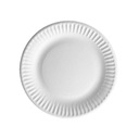 Тарелки бумажные, белые, одноразовые десертные тарелки, 15 см - 100 шт.