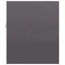 vidaXL Skrinka pod umývadlo, sivá, vysoký lesk, 80x38,5x46 cm, doska Farba nábytku odtiene sivej