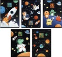 Блокнот А5 на 16 листов ТОП-2000 двухцветная линия Space Adventure