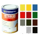 НИТРО ЭМАЛЬ черная глянцевая 1л ХИМСТАЛЬ НИТРОЛЮКС быстросохнущая