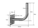 КРОНШТЕЙН АНТЕННЫ ДЛЯ НАЗЕМНОЙ СПУТНИКОВОЙ АНТЕННЫ, ОЦИНКОВАННАЯ СТАЛЬ 20 СМ