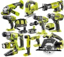 НАБОР RYOBI ИЗ 12 ИНСТРУМЕНТОВ 18V ONE+ COMBO +5 Ач +2 Ач АККУМУЛЯТОР + СУМКА + ФОНАРЬ