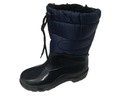 Женские утепленные резиновые сапоги r41, темно-синие зимние ботинки