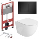 ZESTAW WC STELAŻ TECE BASE NOW CZARNY MAT MISA LAVITA SINTO WIROWE TORNADO