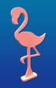 Фламинго украшение стоячая статуэтка ПД 1-1Д