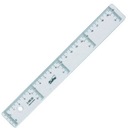 ПРОЗРАЧНАЯ ПРАВИЛЬНАЯ ПРАВИЛЬНАЯ САФТА 20 СМ ДЛЯ ШКОЛЬНОГО КАБИНЕТА