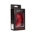MODEL 28 - ULTRA SOFT SILICONE CHASTITY CAGE - RED EAN (GTIN) 8714273051325