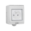 РОЗЕТКА ДЛЯ НАРУЖНОГО МОНТАЖА, 230 В, ГЕРМЕТИЧНАЯ IP55 С CEE PIN 7/5