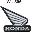 Нашивка на мотоцикл Honda с крылом