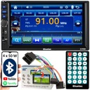 RADIO SAMOCHODOWE BLUETOOTH 2 DIN 7 CALI RDS USB AUX MICRO SD 4x50W PILOT