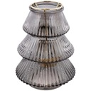 ŚWIECZNIK do PODGRZEWACZY TEALIGHT CHOINKA SZARY