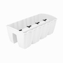 CROWN Цветочный горшок Балконный цветочный горшок DCRO600 Белый