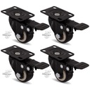 Комплект из 4 колес, тележка-полка fi 40 4x2PPPUC402K