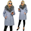 ЗИМНЯЯ МОДНАЯ ДУБКА-РАДИАТОР ПАЛЬТО С МЕХОВЫМ ВОРОТНИКОМ 2XL/44