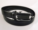 РЕМЕНЬ ЧЕРНЫЙ КОЖАНЫЙ, ПРЯЖКА, Автомат, ДЛИНА 115 см, ремень 40/100