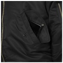 ВОЕННАЯ КУРТКА ПИЛОТА MA1 BASIC US ARMY FLEK FLYERS MIL-TEC BLACK 5XL