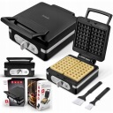 ЭЛЕКТРИЧЕСКАЯ ВАФЕЛЬЧАНИЦА ГРИЛЬ ТОСТ 1400ВТ МОЩНЫЕ ВАФЛИ С АНТИПРИГАРНЫМ ПОКРЫТИЕМ