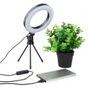 Lampa ring ZESTAW pilot statyw głowica kulowa