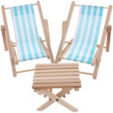 НАБОР МИНИ-Шезлонгов ДЛЯ КУКОЛЬНОГО ДОМА