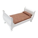 Деревянный кукольный домик с односпальной кроватью, миниатюрная мебель, масштаб 1:12.