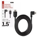 Przewód HDMI 2.0 wtyk A – wtyk A 90°, 1,5m firmy EMOS
