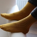 Sada 4 párov ponožiek pre rodinu Dominujúca farba zlatá