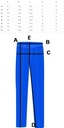 Pohodlné elastické dámske nohavice s jednoduchou gumou 42 Stredová část (výška v páse) vysoká