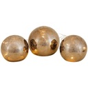 СТЕКЛЯННЫЕ ШАРЫ СВЕТОДИОДНЫЕ УКРАШЕНИЯ 3 ТЕМНЫЕ ЧАСТИ