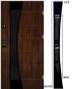 НАРУЖНАЯ СТАЛЬНАЯ ДВЕРЬ INOX 14-T ЧЕРНАЯ 72 ММ 90 ТЕМНЫЙ РЕФЛЕКС UD1.3