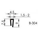 ПРОКЛАДКА КРОМОЧНАЯ 1,5-2ММ B-304 КРОМКА ТИП U 1М