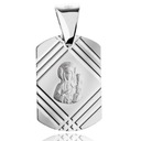 КУЛОН С СЕРЕБРЯНОЙ МЕДАЛЬЮ МАДОННА С МЛАДЕНЦЕМ