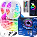 Цветная светодиодная лента RGB 20 м + Bluetooth-пульт дистанционного управления