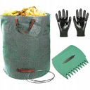 ZESTAW OGRODOWY DO GRABIENIA LIŚCI 180 LITRÓW