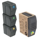 НАБОР КОНТЕЙНЕРОВ ДЛЯ СОРТИРОВКИ ОТХОДОВ 60 Л С НАКЛЕЙКАМИ