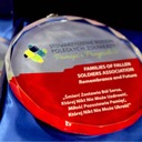 Стеклянная медаль с печатью благодарности, награда