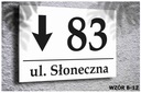 Табличка АДРЕСНАЯ ДОСКА АЛЮМИНИЕВАЯ НОМЕР ДОМА 20х30.