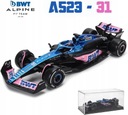 F1 BWT Alpine A523 #31 E.Ocon KASK BBurago 1:43 Stan złożenia Całość / die cast