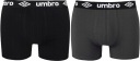 БОКСЕРЫ МУЖСКИЕ UMBRO ЧЕРНЫЕ/ГРАФИТОВЫЕ M