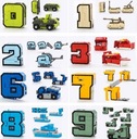 Hračka 2W1 Robot Transformers Čísla Číslice č. 10ks Značka bez marki