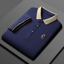 Pánska košeľa pánska business short Blue 3XL Dominujúci vzor zmiešané vzory
