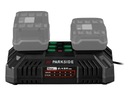 PARKSIDE Двойное зарядное устройство для аккумуляторов 20 В, PDSLG 20 B1, 2x 4,5 А