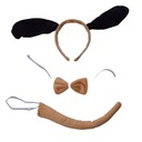 КОМПЛЕКТ ДЛЯ СОБАКИ ПОВЯЗКА НА ГОЛОВУ УШИ ХВОСТОК НАряд