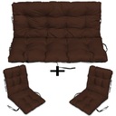 Мебельные подушки из РОТАНА 180х60х50 комплект 2+1 коричневый