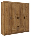 Шкаф ЧЕТЫРЕХДВЕРНЫЙ Гардероб ЛЕФКАС ДУБ ЭДЕМ 3Ко