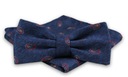 Темно-синий и красный галстук-бабочка и нагрудный платок с рисунком пейсли-Алтис