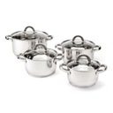 Кастрюли Claude из нержавеющей стали, набор из 8 элементов Florina