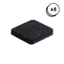 8 SZT FILC PODKŁADKI POD KRZESŁA NOGI MEBLE 34x34