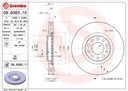 DISCOS ZAPATAS PARTE DELANTERA BREMBO ALFA 159 